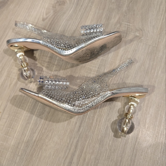 Chase And Chloe Gypsy Crystal Embellished Slingback Sandal (Women) Sz 9 - Picture 7 of 13